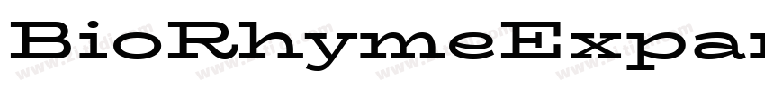 BioRhymeExpanded Ext字体转换